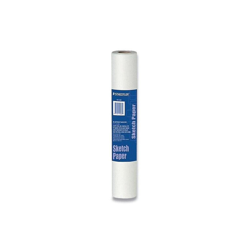 Staedtler 937S 1250R 12 In. X 50 Yards Transparent Sketch Paper Roll, White