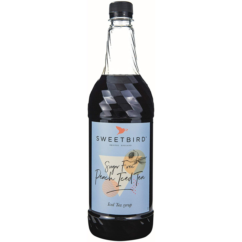 Sweetbird Sugar Free Peach Iced Tea Syrup 1litre Plastic NWT4181 - Image 7