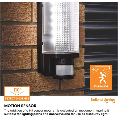 Bulkhead Wall Lights with Motion Sensor |E27 LED Compatible 2