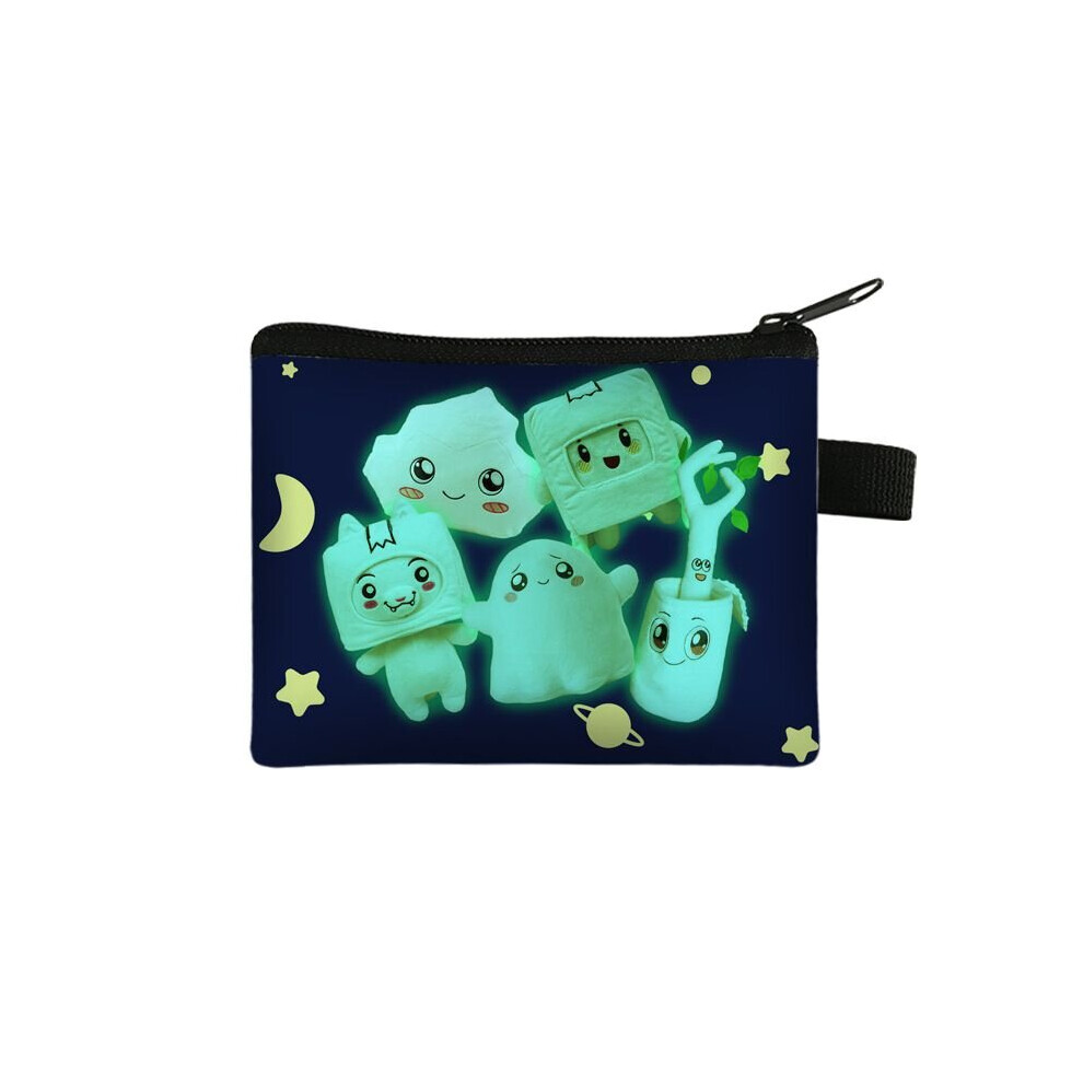 (Fluorescent) Lankybox Coin Purse Card Holder Wallet Cosmetic Pouch Portable Storage Organizer