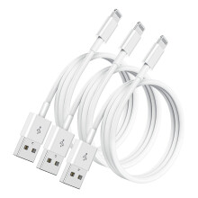 3Pack 1M iPhone Charger Cable, [ Apple MFi Certified ] 3ft Lightning to USB Cable Lead 1M, High Speed Apple iPhone Charging Cable for iPhone 12/11 Pro