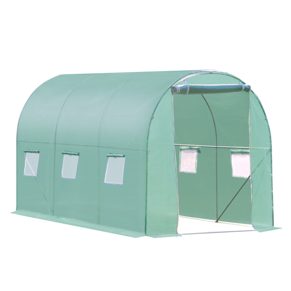 Outsunny (3M) Walk In Polytunnel Outdoor Garden Greenhouse