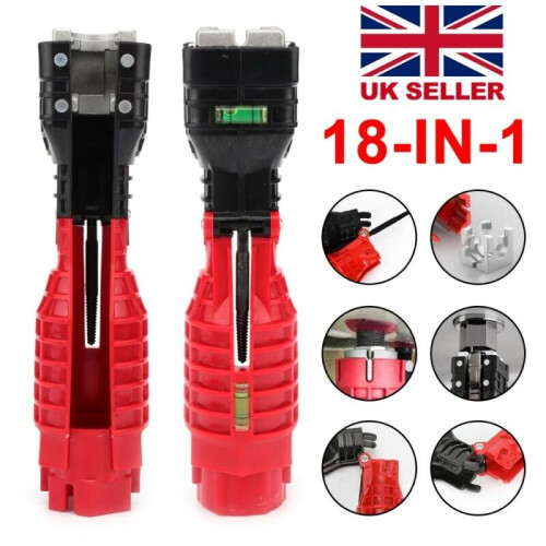 18 IN 1 Faucet Sink Installer Multi-purpose Toilet Bowl Plumber Wrench