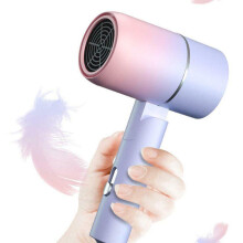 Professional Negative Ionic Hair Dryer, Foldable Handle, 2 Heat & 2 Speed Settings, Cold/Hot Air, Low-Noise DC Motor, 220V
