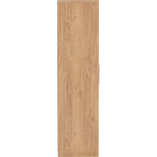 Seville 4 Door 2 Drawer Wardrobe White High Gloss/Light Oak Effect 1