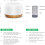 300ML Essential Oil Diffuser,Remote Control Aromatherapy Diffusers Humidifier with Adjustable Mist Mode & Waterless Auto-Off and 7 LED Light Colors 5