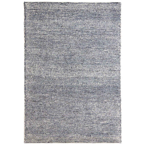 ORIENTAL WEAVERS (Blue, 160x230cm) Plain Pastel 100% Wool Rugs Eco friendly Handmade