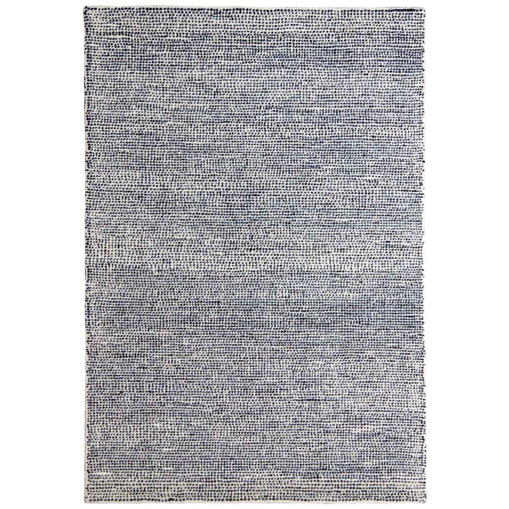 Oriental Weavers (, 160X230cm) Plain Pastel 100% Wool Rugs Eco Friendly Handmade Blue