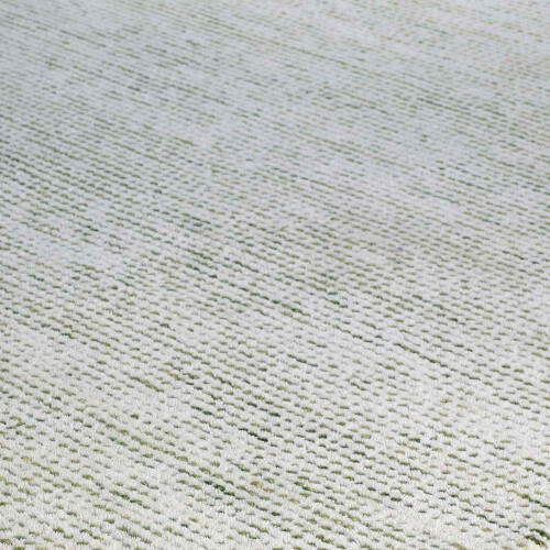 ORIENTAL WEAVERS (Green , 80x150cm ) Plain Pastel 100% Wool Rugs Eco friendly Handmade 2