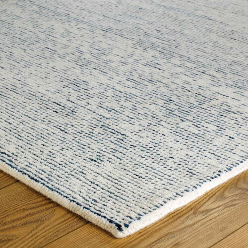ORIENTAL WEAVERS (Blue, 160x230cm) Plain Pastel 100% Wool Rugs Eco friendly Handmade 1
