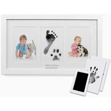 PewinGo Baby Handprint and Footprint Kit, Baby Framed Photo Kit with 100% Clean-Touch Ink Pad for Newborn Baby, Perfect baby gift