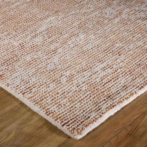 ORIENTAL WEAVERS (Terra, 80x150cm ) Plain Pastel 100% Wool Rugs Eco friendly Handmade 1