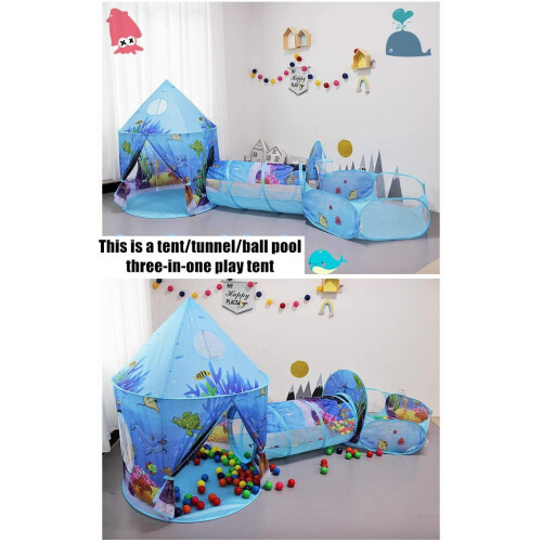 Ball Pool Pop Up Play Tent House Bumtum 3-in-1 Hide Seek Portable
