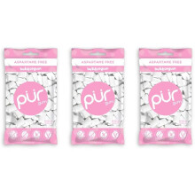PUR 100% Xylitol Chewing Gum, Sugarless Bubblegum, Sugar Free + Aspartame Free + Gluten Free, Vegan & Keto Friendly - Healthy, Low Carb, Simply Pure