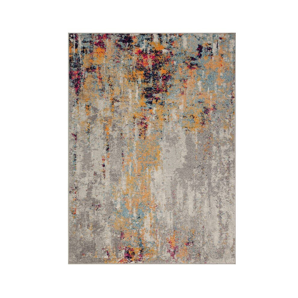 (Distressed-Multi Coloured, 120x170cm) Distressed Modern Traditional Multi Coloured Rugs