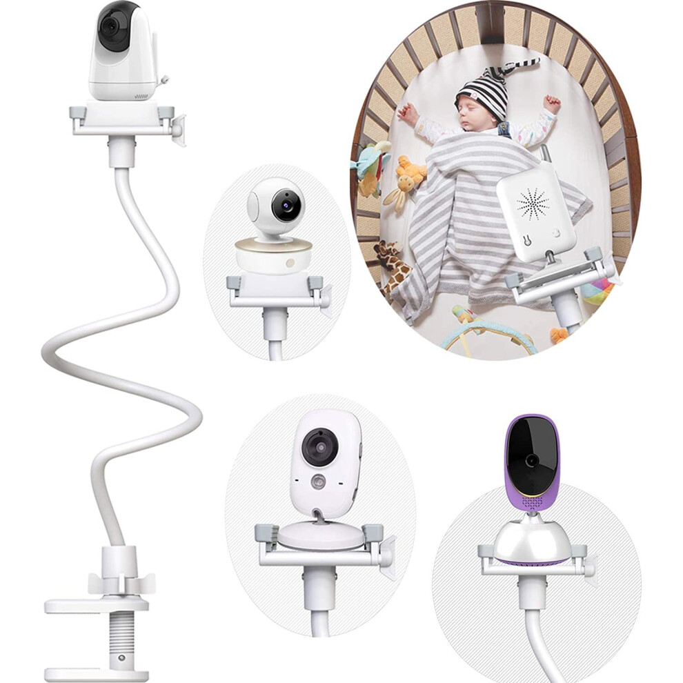 Baby Camera Monitor Holder Universal Shelf Baby Monitor Mount Stand For Crib Nursery Holder And No Drilling | A Adjustable Safer Flexible Camera Stand Derebir