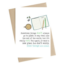 Good Things Are Ahead Greeting Card by Dandelion Stationery Cards