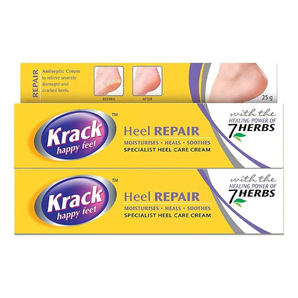 2 X Krack Heel Repair | Ayurvedic Foot Care Cream (25gm X Pack of 2)