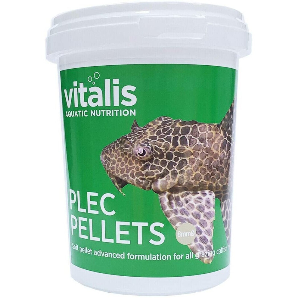 Vitalis Aquatic Nutrition Vitalis Plec Pellets (8Mm) Fish Food 300G