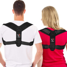 [Latest Model] Schiara Posture Corrector for Men and Women - Comfortable Upper Back Brace, Adjustable Back Straightener Support for Neck, Back &