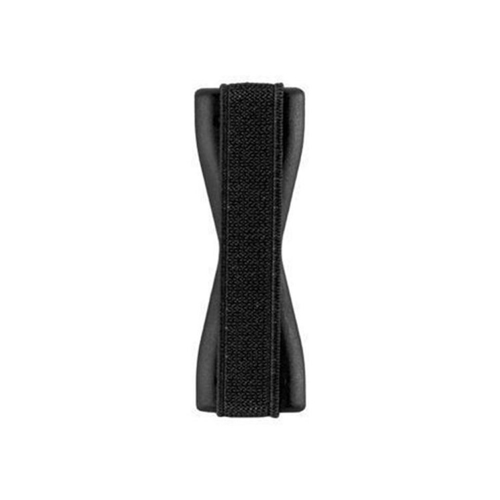 Cadorabo Black (Black) Finger Mount Sling Grip For Smartphone / Tablet / Ipod / Ereader