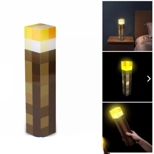 Game Minecraft Light Up Torch LED Night Wall Light