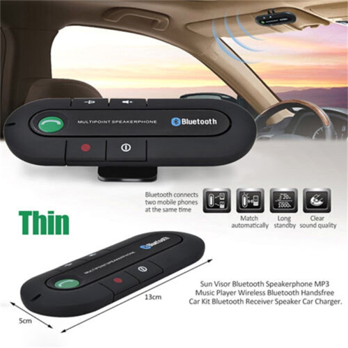 Bluetooth Car Kit Wireless Handsfree Speaker Phone In Car Speakerphone 2