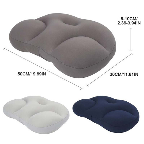 3D Neck Micro Airball Pillow Deep Sleep Pressure Relief Washable 2