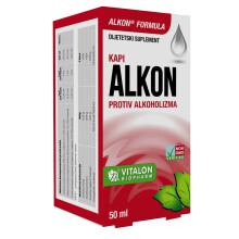 ALKON causes repulsion to alcohol and nausea, reduces aggression 50ml