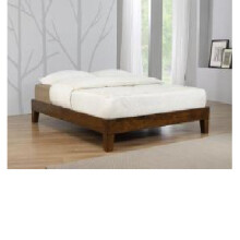 Charlie Wooden Platform Double Bed in Rustic Oak