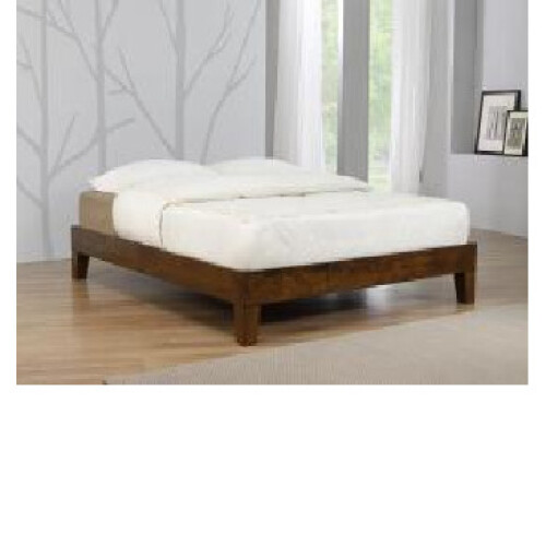 Charlie Wooden Platform Double Bed in Rustic Oak