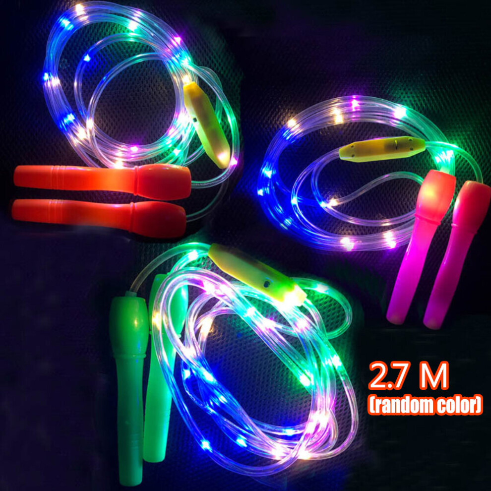 Led Up Jump Rope Adjustable Training Sport Skipping Rope For Kids Exercise Light
