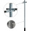 Large Metal Washing Line 2.4 m Post Support Pole 4
