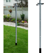 Large Metal Washing Line 2.4 m Post Support Pole
