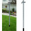 Large Metal Washing Line 2.4 m Post Support Pole 1