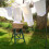 Large Metal Washing Line 2.4 m Post Support Pole 5
