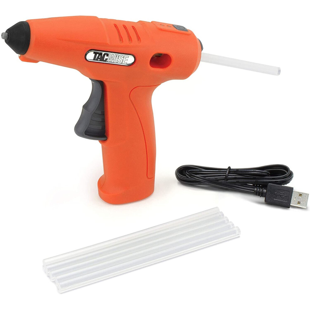 Tacwise 1558 H4-7 Cordless 4V Hot Melt Glue Gun, Orange 5051439005239