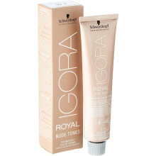 Pysyvä väritys - Schwarzkopf - Igora Royal Nude Tones 4,46 - Keskiruskea beigenruskea - 60ml