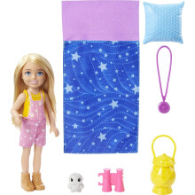 Poup   e Barbie Chelsea en camping
