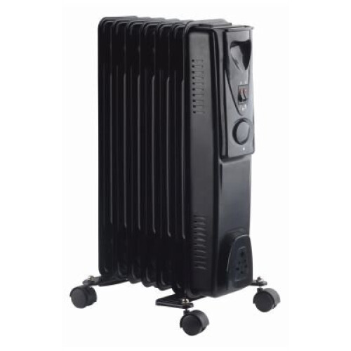 1.5kw Oil Filled Portable Radiator - oil filled radiator black slimline ...