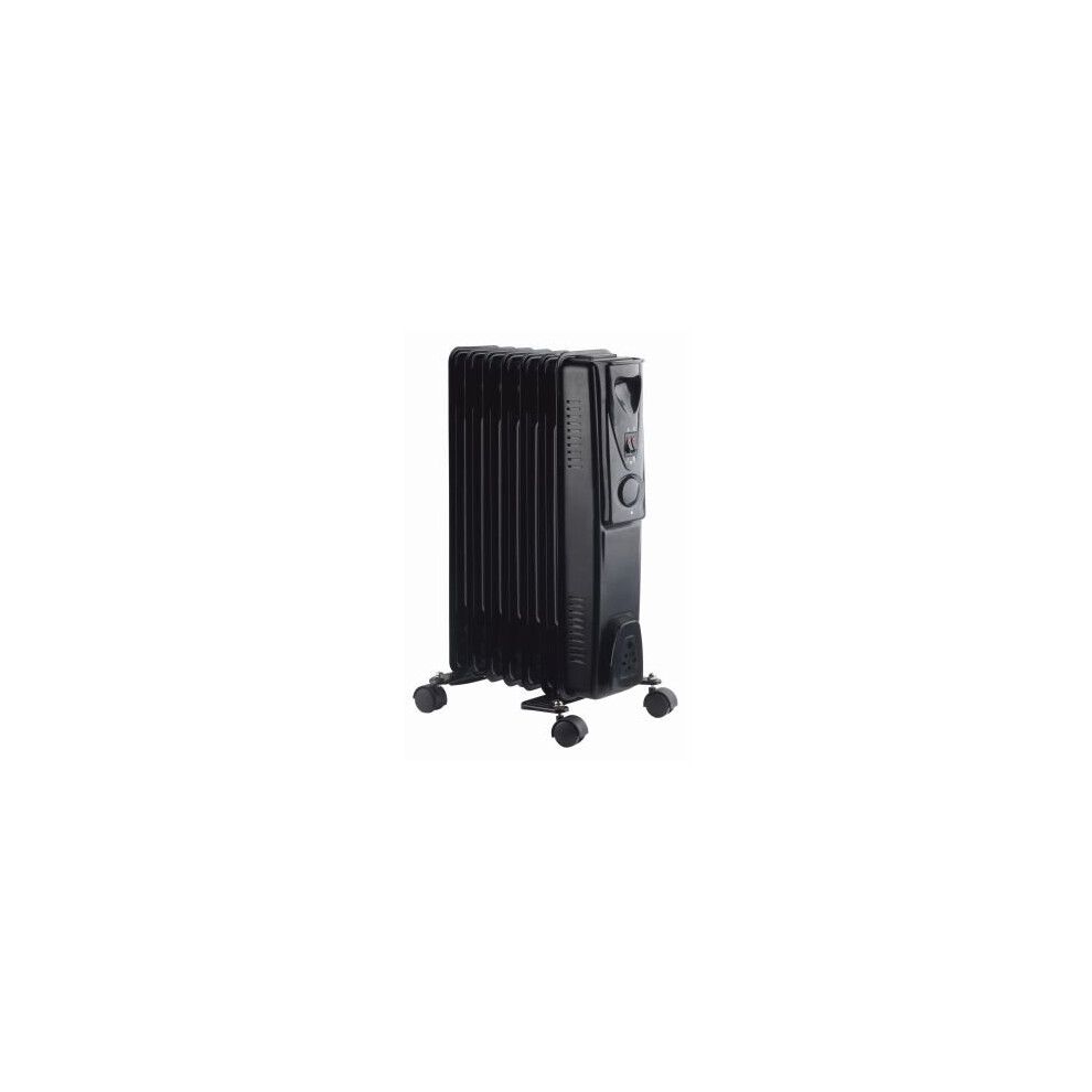 1.5kw Oil Filled Portable Radiator -  oil filled radiator black slimline portable electric heater kingavon bbor110 7fin