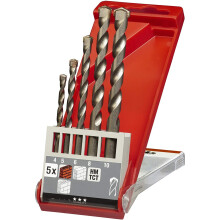 KWB Masonry Drill Bit Set ISO 5468, Carbide-Tipped, 5 and 8-Piece 0385-00