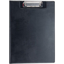 eBuyGB A4 Durable PVC Clipboard with Folding Cover - Black 1319103