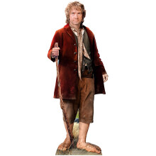 STAR CUTOUTS SC666 Bilbo Baggins l Lifesize Cardboard Cutout l The Lord of The Rings Extended Trilogy Edition l Hobbit Merchandise l Gifts Figures