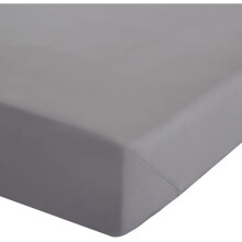 Catherine Lansfield Easy Iron Percale Single Fitted Sheet Grey