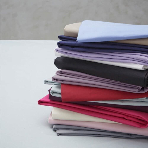 Catherine Lansfield Easy Iron Percale Single Fitted Sheet Grey 2