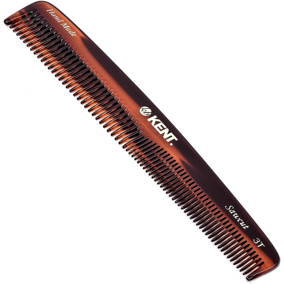 G.b. Kent & Sons Unisex Kent Brushes Handmade Combs Range 3T Medium Size Coarse And Fine Comb For Women
