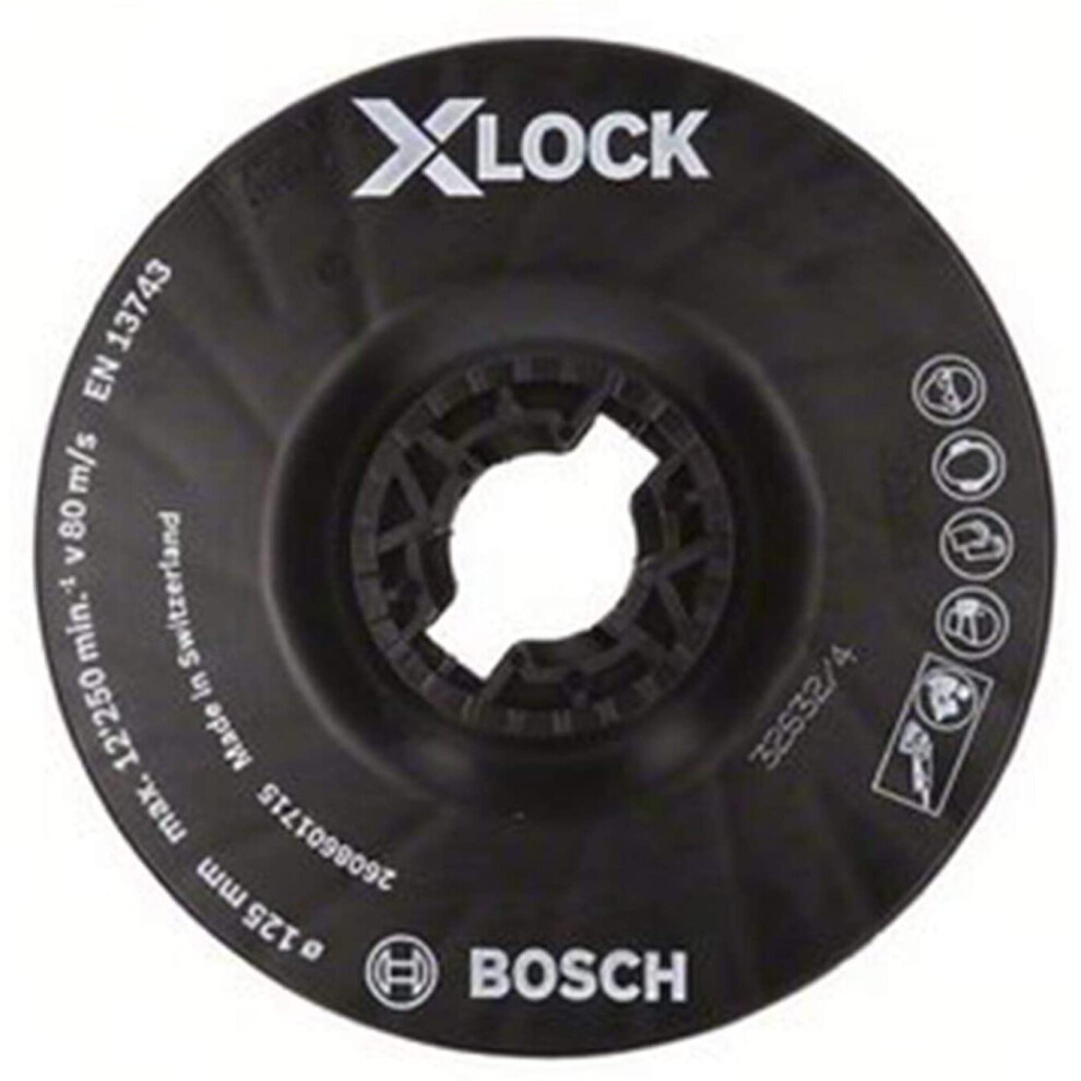 Bosch Professional 2608601715 Backing Pad, Medium Hard (X-Lock, Diameter 125 Mm)