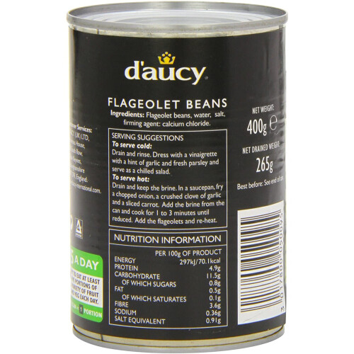 Flageolets 400 g (Pack of 12) 1