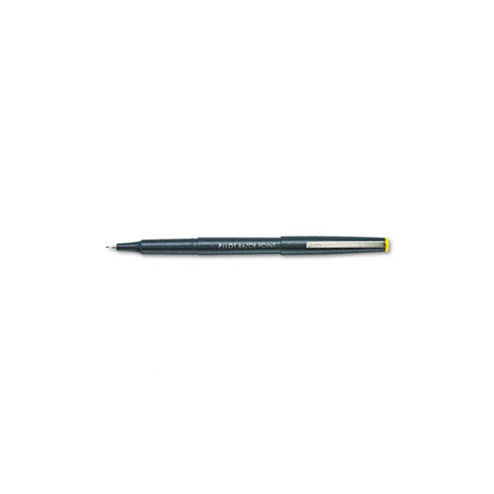 Pilot 11001 Razor Point Porous Point Stick Pen- Black Ink- Extra Fine- Dozen